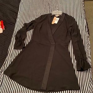 Gianni Bini black tuxedo dress sz Small